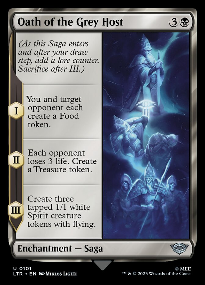 MTG Card Title: Oath of the Grey Host LTR/101