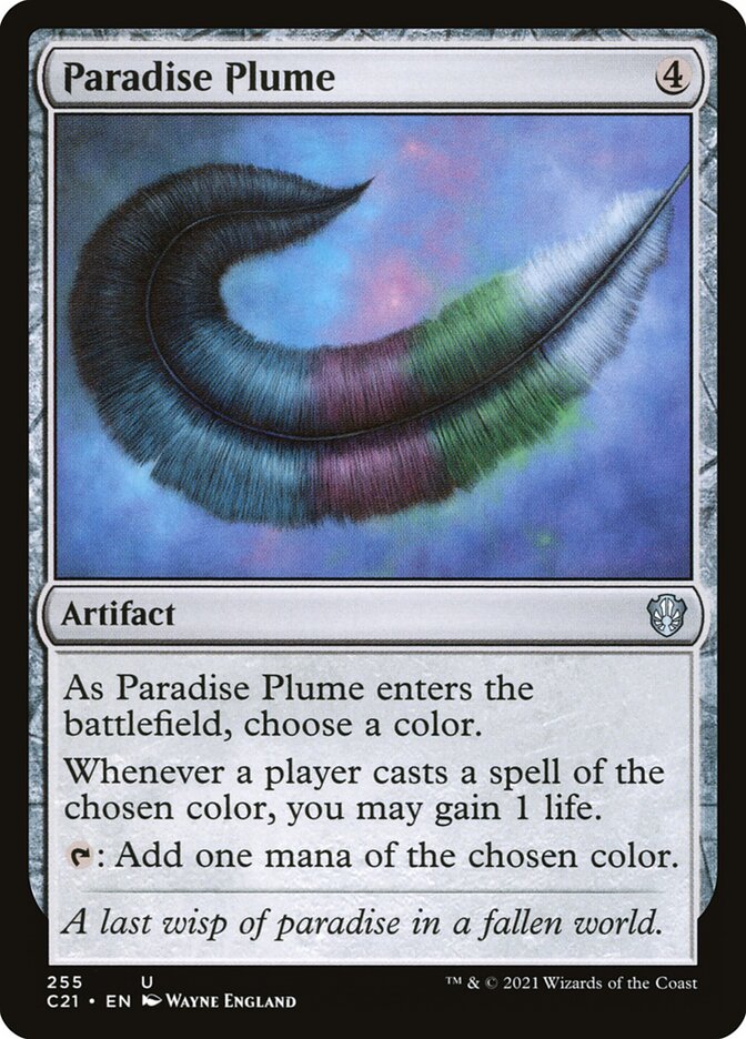 MTG Card Title: Paradise Plume C21/255