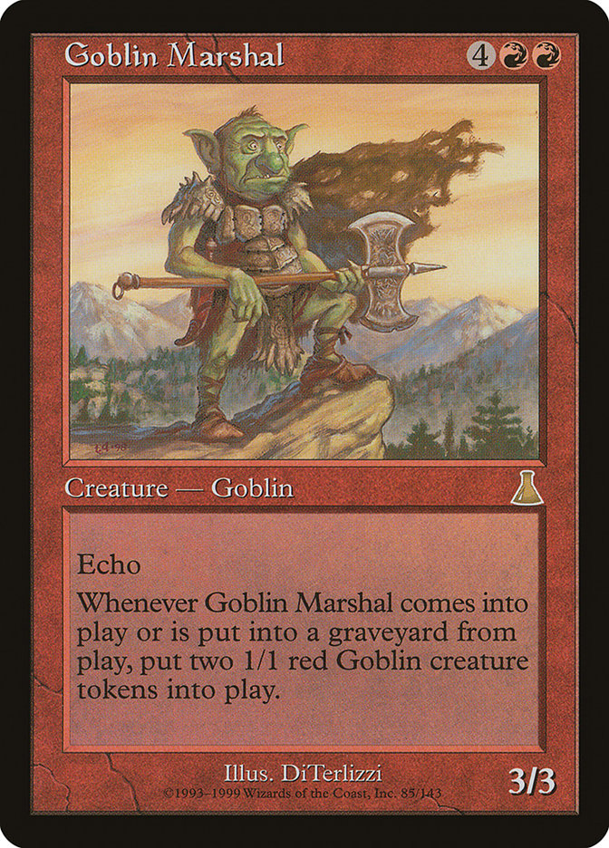 MTG Card Title: Goblin Marshal UDS/85