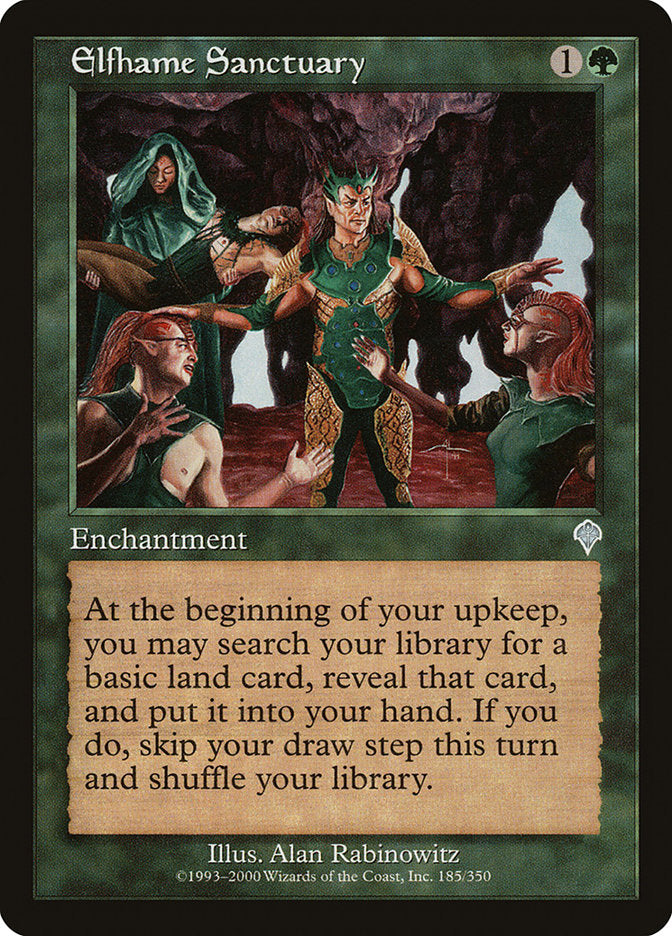 MTG Card Title: Elfhame Sanctuary INV/185
