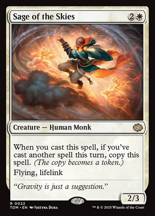 MTG Card Title: Sage of the Skies TDM/22