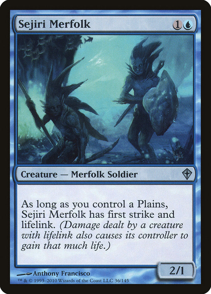 MTG Card Title: Sejiri Merfolk WWK/36
