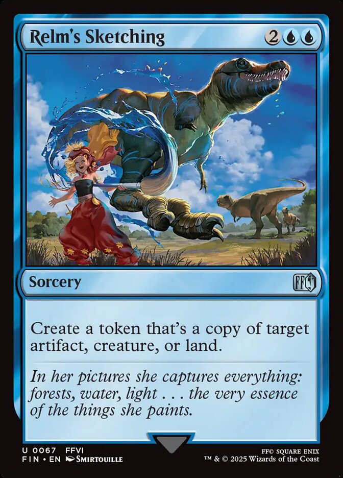 MTG Card Title: Relm's Sketching FIN/67