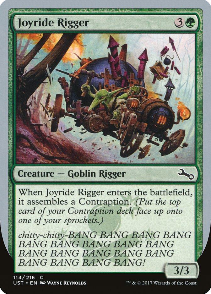 MTG Card Title: Joyride Rigger UST/114