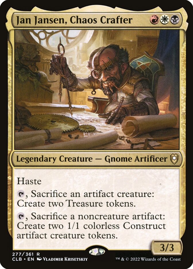 MTG Card Title: Jan Jansen, Chaos Crafter CLB/277