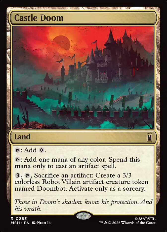 MTG Card Title: Castle Doom MSH/263