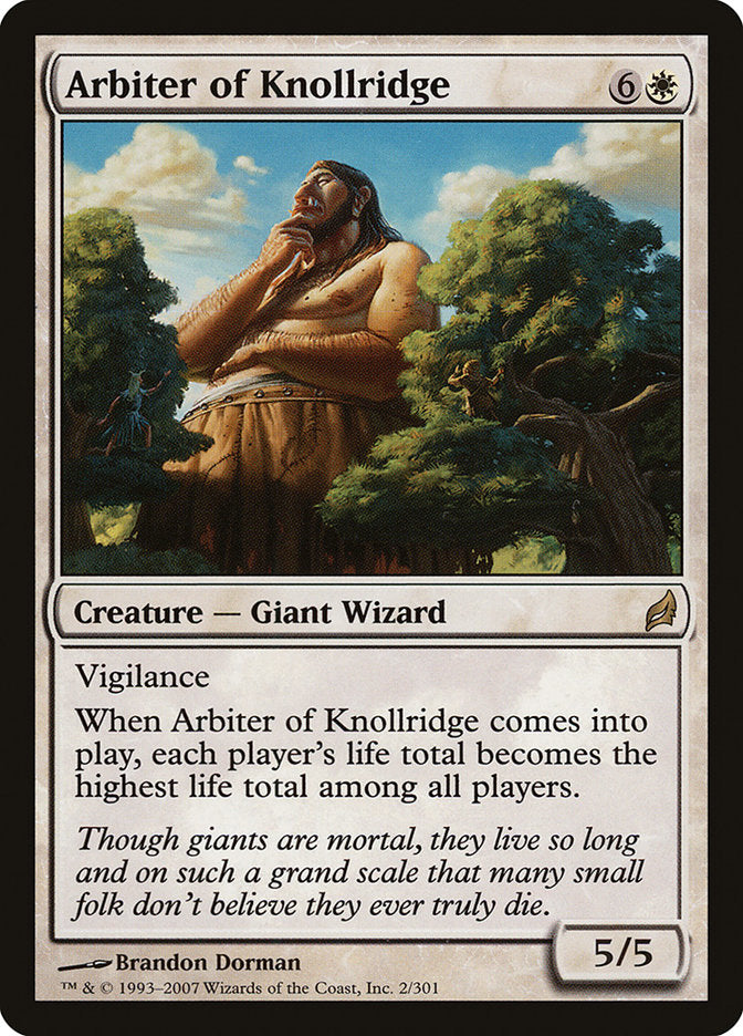 MTG Card Title: Arbiter of Knollridge LRW/2