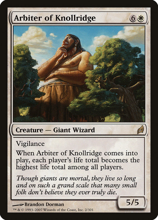 MTG Card Title: Arbiter of Knollridge LRW/2