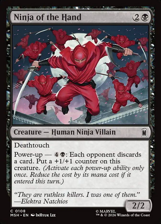 MTG Card Title: Ninja of the Hand MSH/108