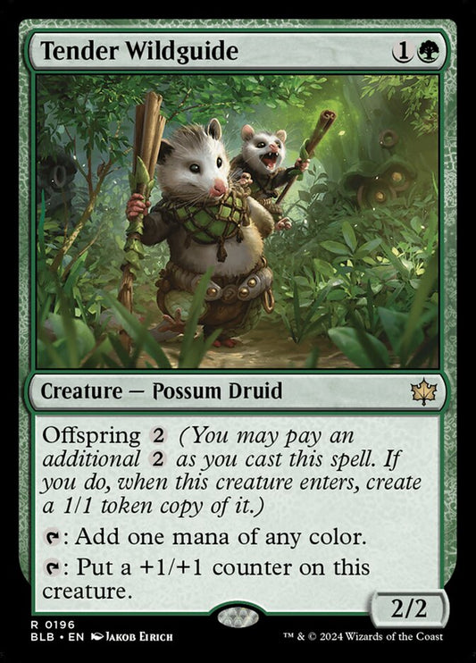 MTG Card Title: Tender Wildguide BLB/196