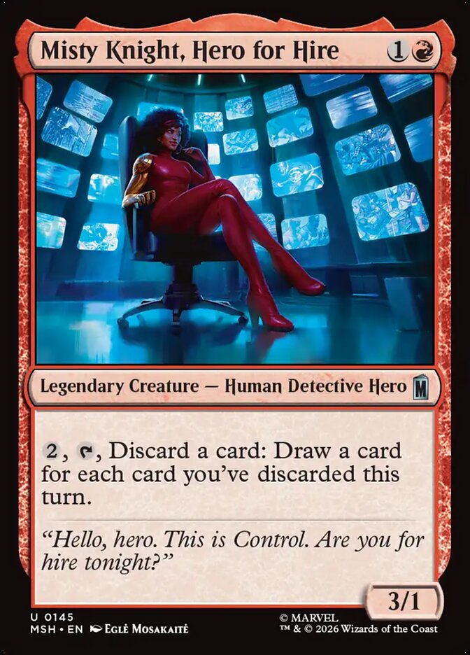 MTG Card Title: Misty Knight, Hero for Hire MSH/145