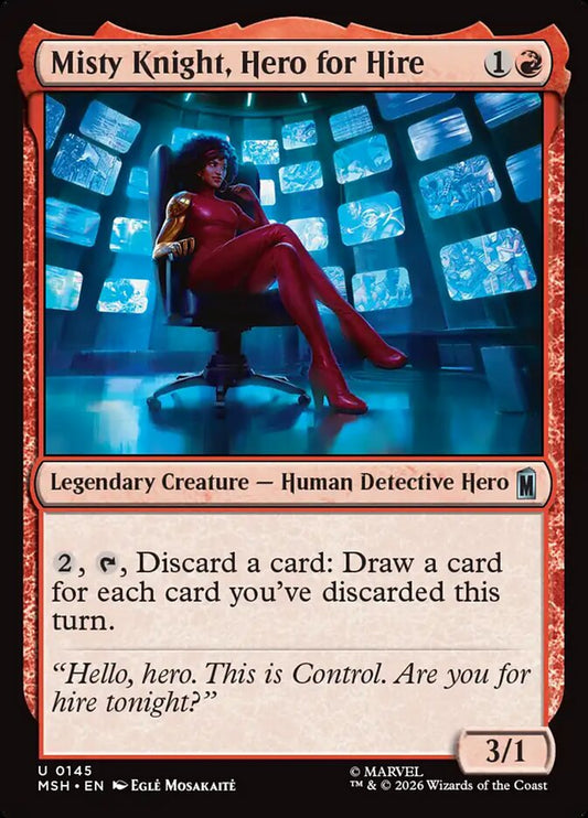 MTG Card Title: Misty Knight, Hero for Hire MSH/145