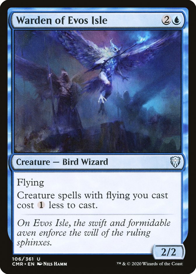 MTG Card Title: Warden of Evos Isle CMR/106