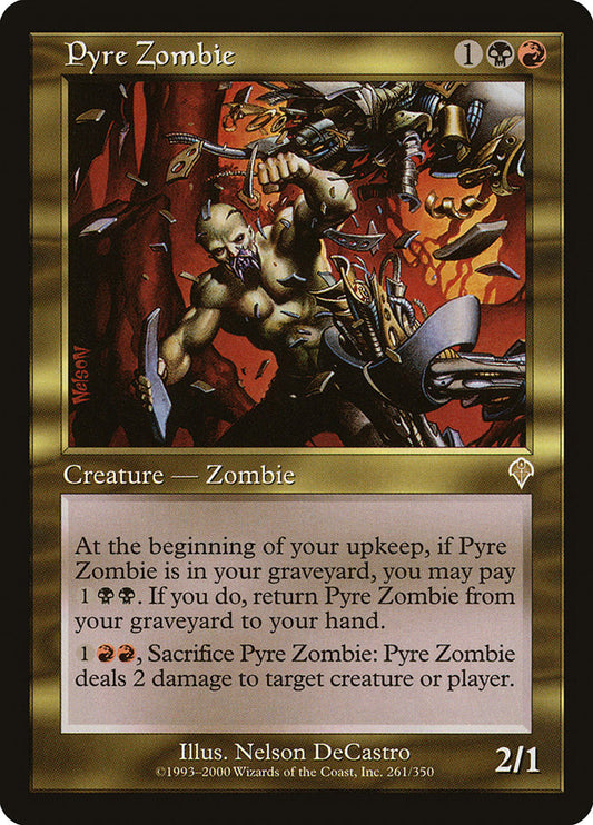 MTG Card Title: Pyre Zombie INV/261