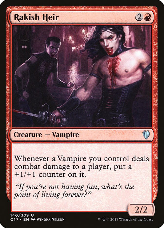 MTG Card Title: Rakish Heir C17/140