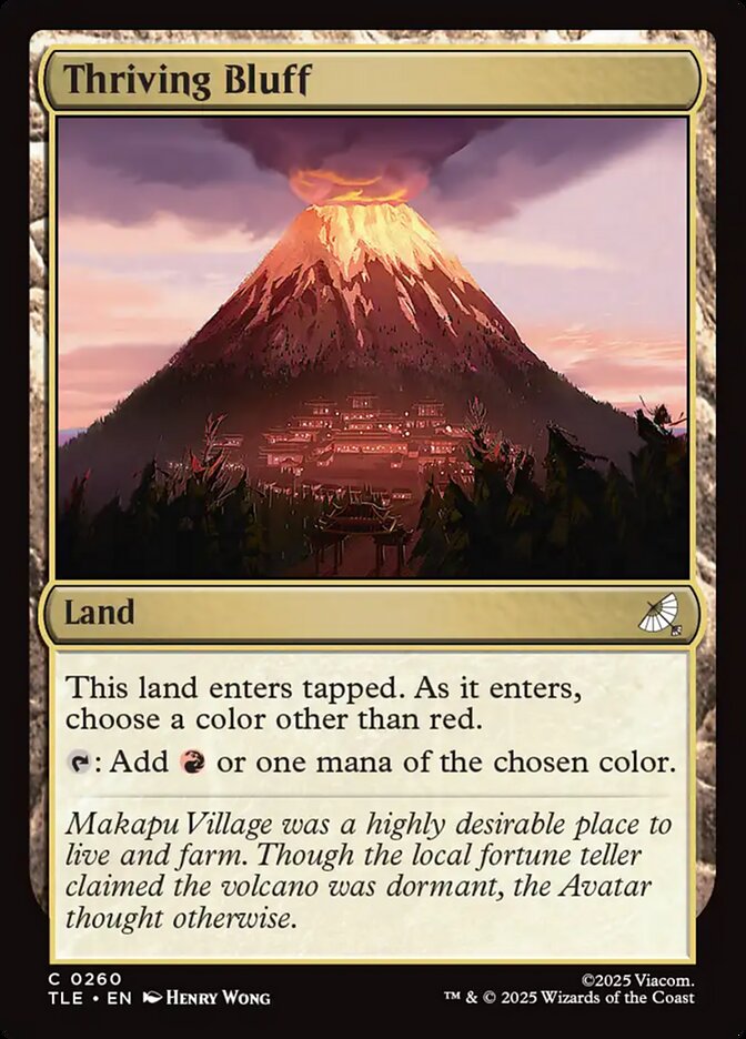 MTG Card Title: Thriving Bluff TLE/260