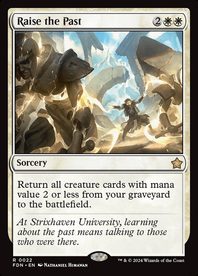 MTG Card Title: Raise the Past FDN/22