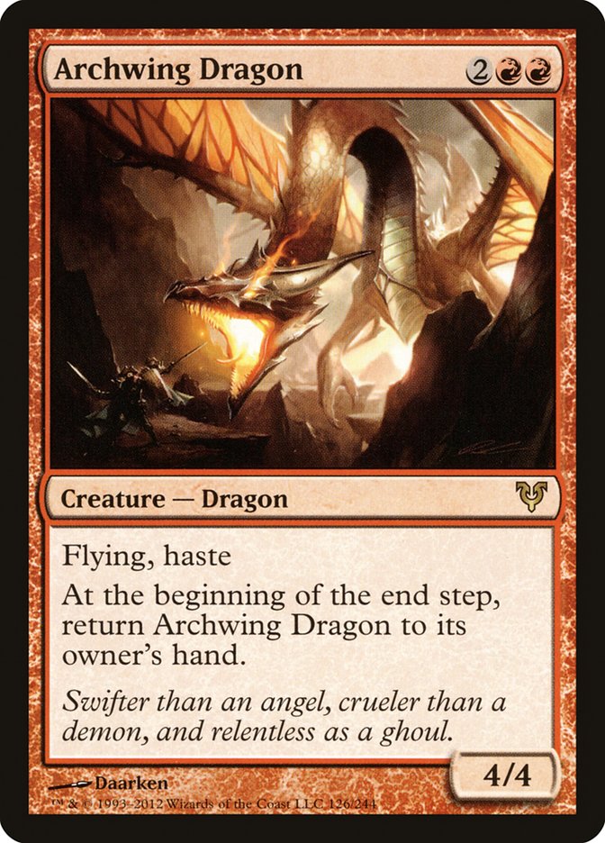 MTG Card Title: Archwing Dragon AVR/126