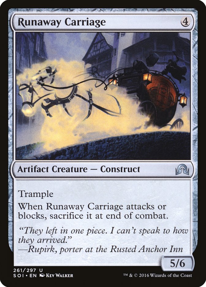MTG Card Title: Runaway Carriage SOI/261
