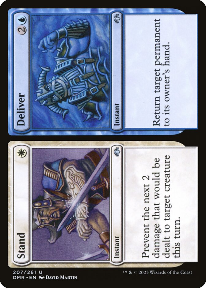 MTG Card Title: Stand // Deliver DMR/207