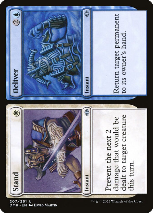 MTG Card Title: Stand // Deliver DMR/207