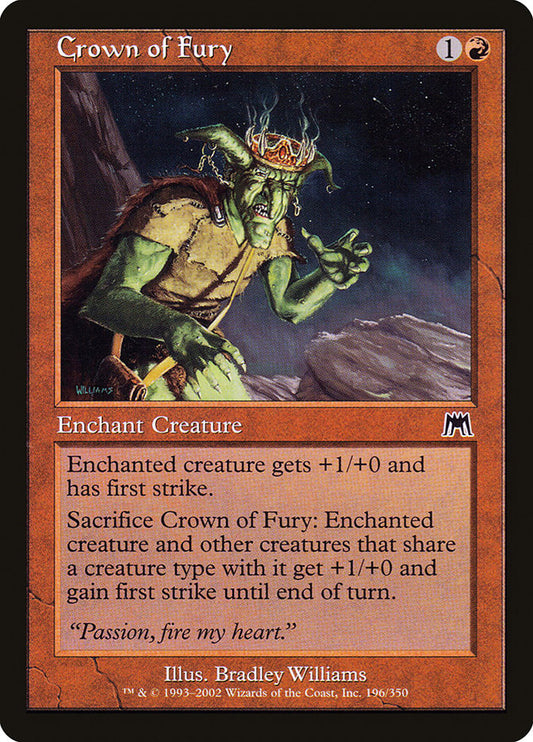 MTG Card Title: Crown of Fury ONS/196