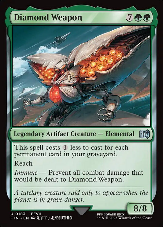 MTG Card Title: Diamond Weapon FIN/183