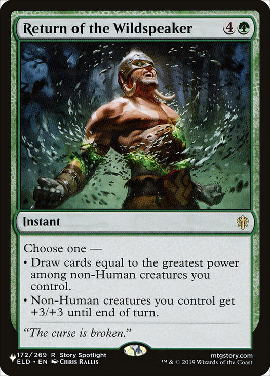 MTG Card Title: Return of the Wildspeaker PLST/ELD-172