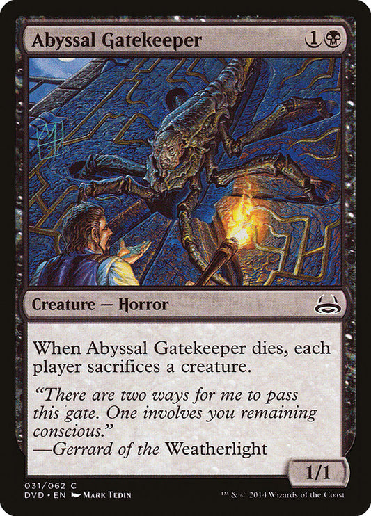 MTG Card Title: Abyssal Gatekeeper DVD/31