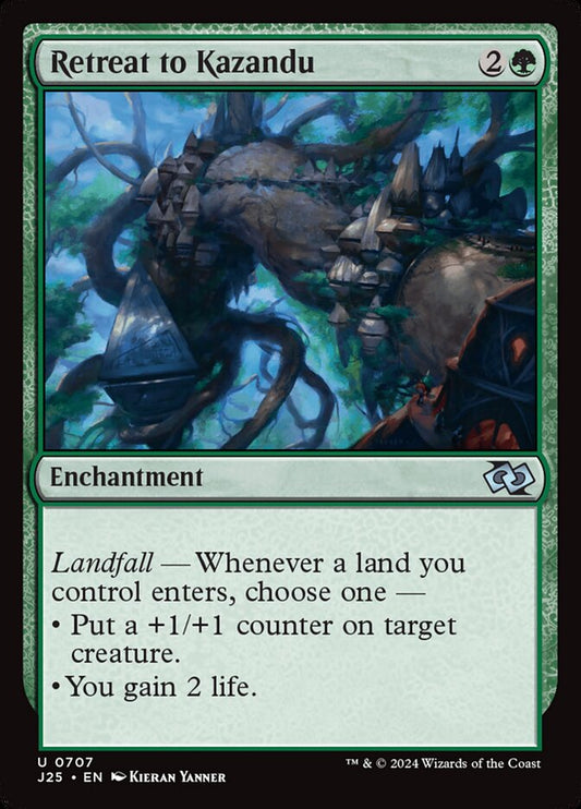 MTG Card Title: Retreat to Kazandu J25/707