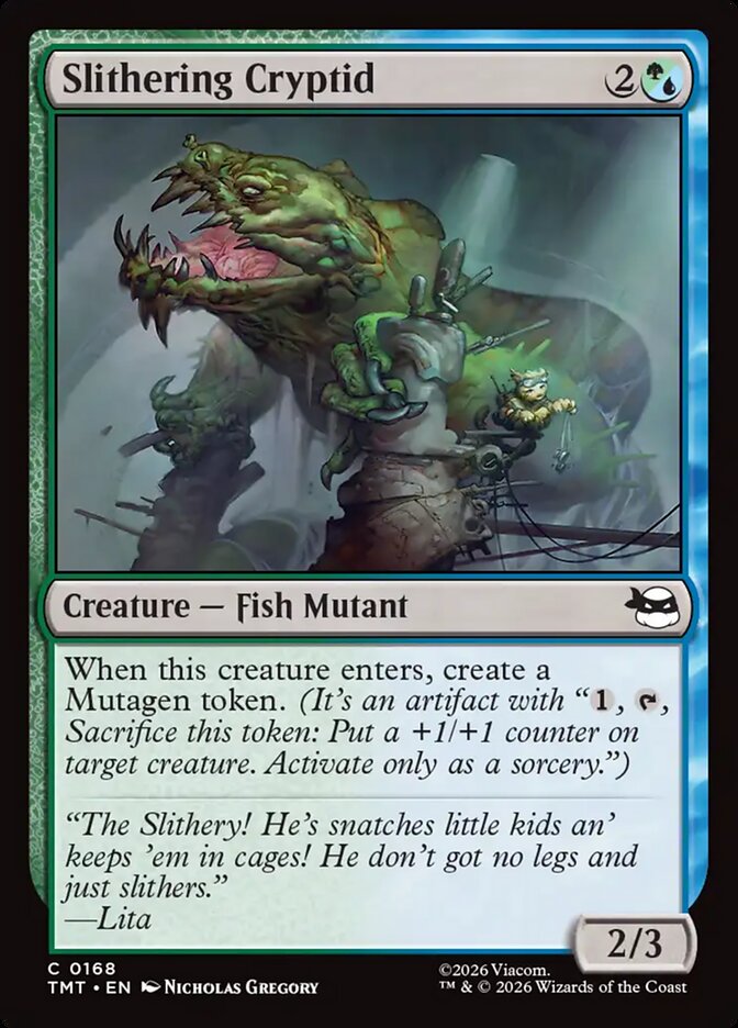 MTG Card Title: Slithering Cryptid TMT/168