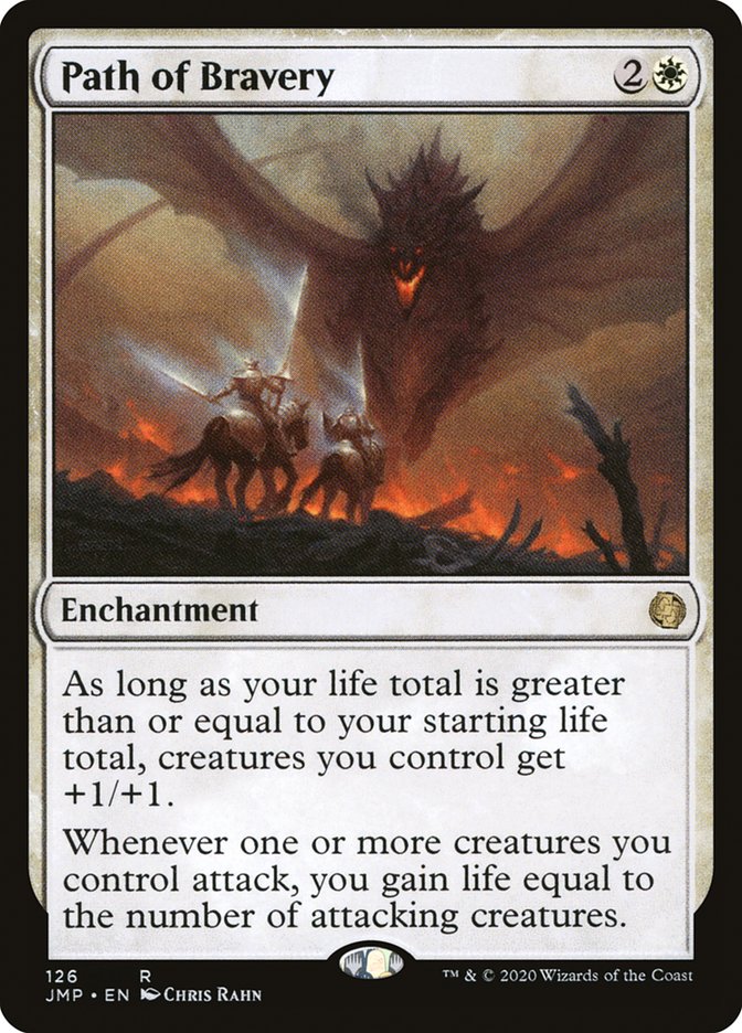 MTG Card Title: Path of Bravery JMP/126