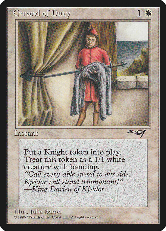 MTG Card Title: Errand of Duty ALL/2a
