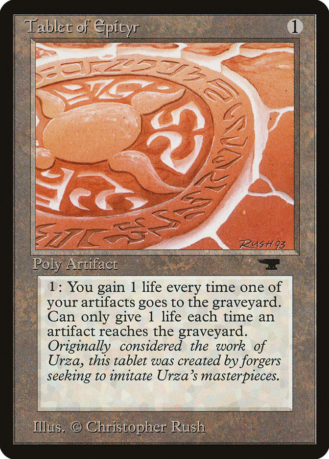 MTG Card Title: Tablet of Epityr ATQ/67