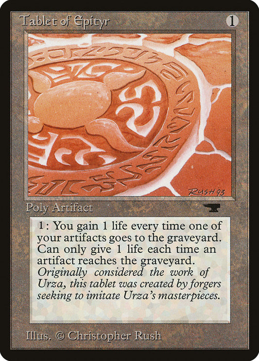 MTG Card Title: Tablet of Epityr ATQ/67