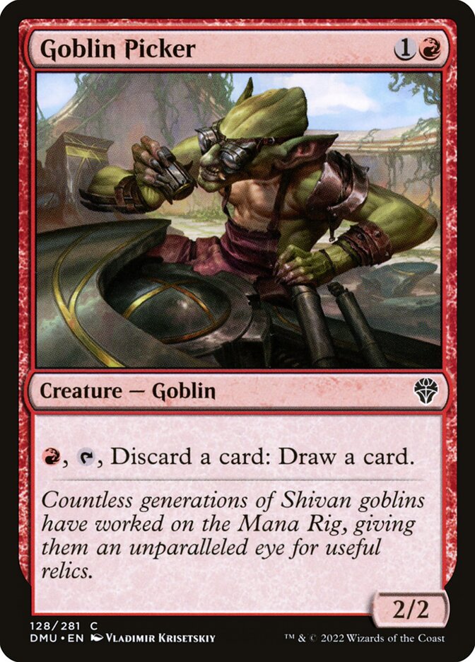 MTG Card Title: Goblin Picker DMU/128