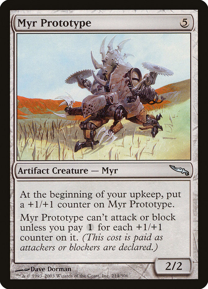 MTG Card Title: Myr Prototype MRD/214