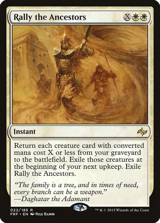MTG Card Title: Rally the Ancestors FRF/22