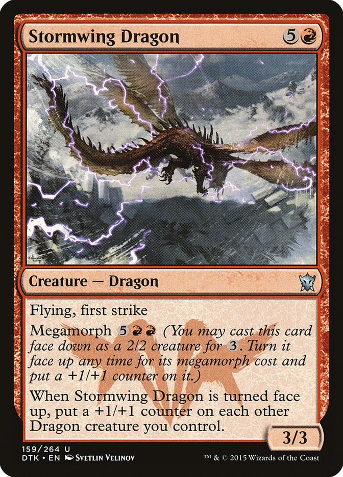 MTG Card Title: Stormwing Dragon DTK/159