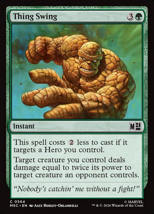 MTG Card Title: Thing Swing MSC/564