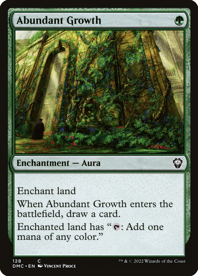 MTG Card Title: Abundant Growth DMC/128