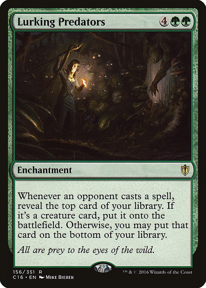 MTG Card Title: Lurking Predators C16/156