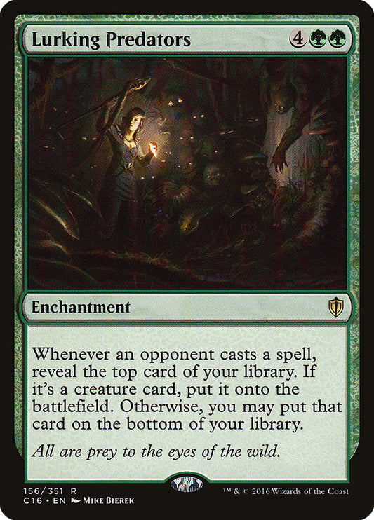 MTG Card Title: Lurking Predators C16/156