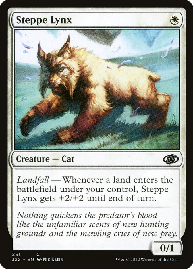 MTG Card Title: Steppe Lynx J22/251