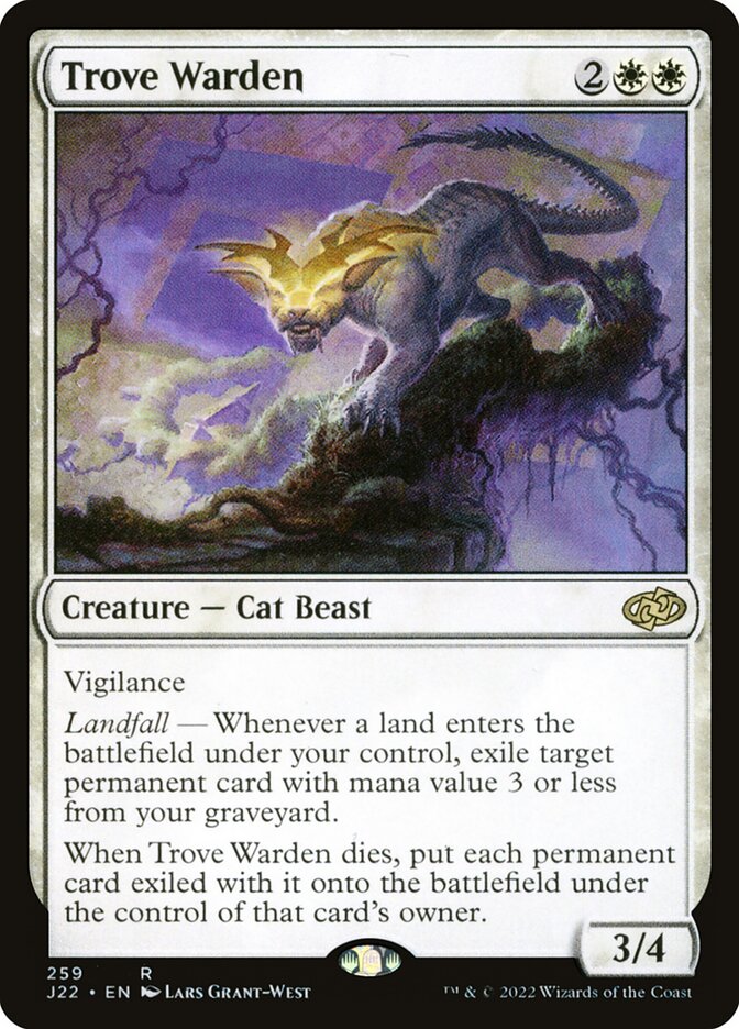 MTG Card Title: Trove Warden J22/259