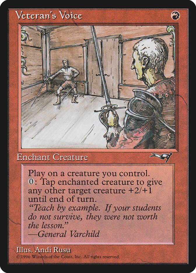 MTG Card Title: Veteran's Voice ALL/84b