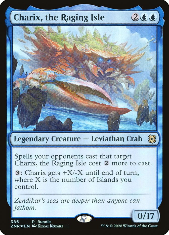 MTG Card Title: Charix, the Raging Isle ZNR/386