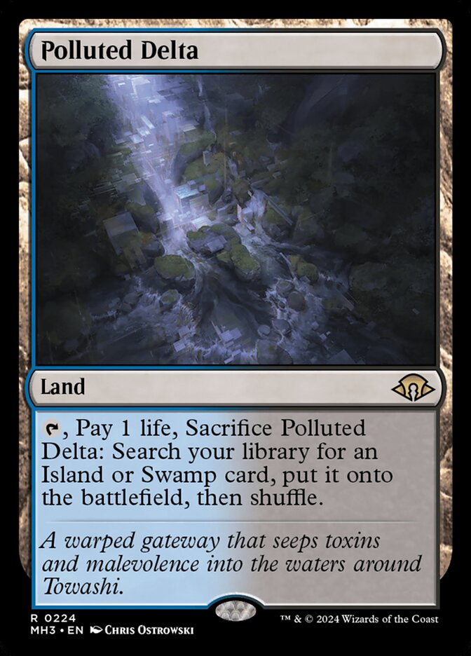 MTG Card Title: Polluted Delta MH3/224
