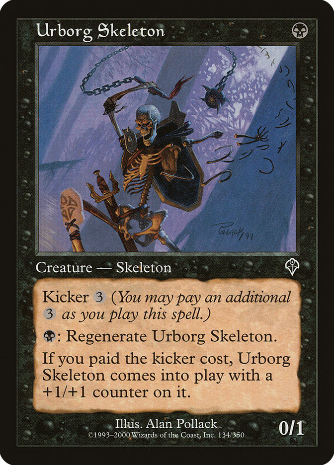 MTG Card Title: Urborg Skeleton INV/134