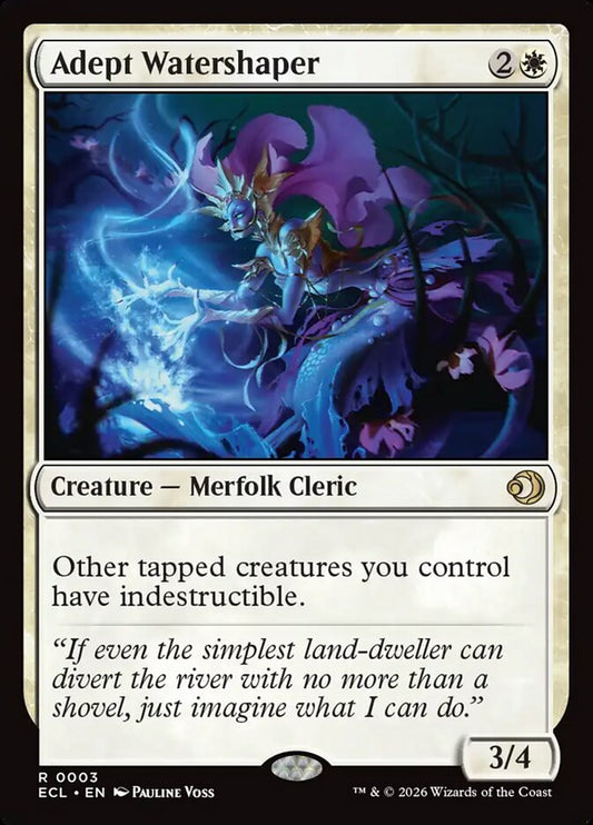 MTG Card Title: Adept Watershaper ECL/3